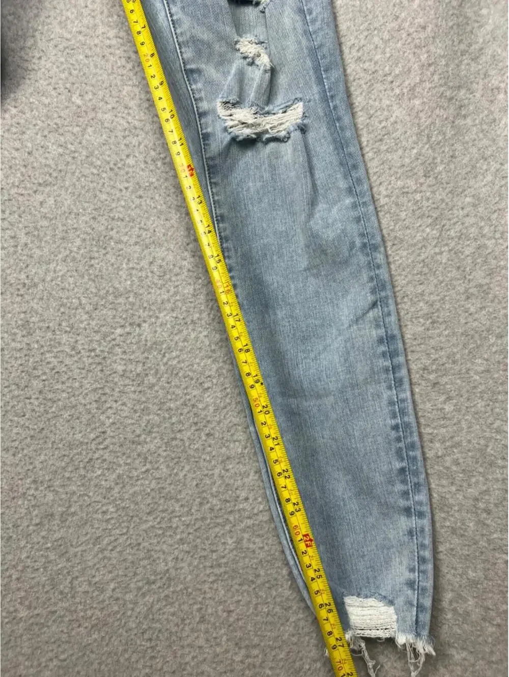 American Eagle Jeans High Rise Jegging Distressed Womens 0 Classic Light Wash
